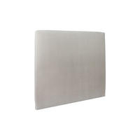 KOPFTEIL gepolstertes – hellgrauer Samtstoff - 150 cm - Beige/Hellgrau, Holz (150/120/10cm) - Sommeil de Plomb