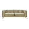 DREISITZER SOFA Slender-Velluto 3 - Sandfarben, Holz/Textil (201/71/83cm) - SLF24