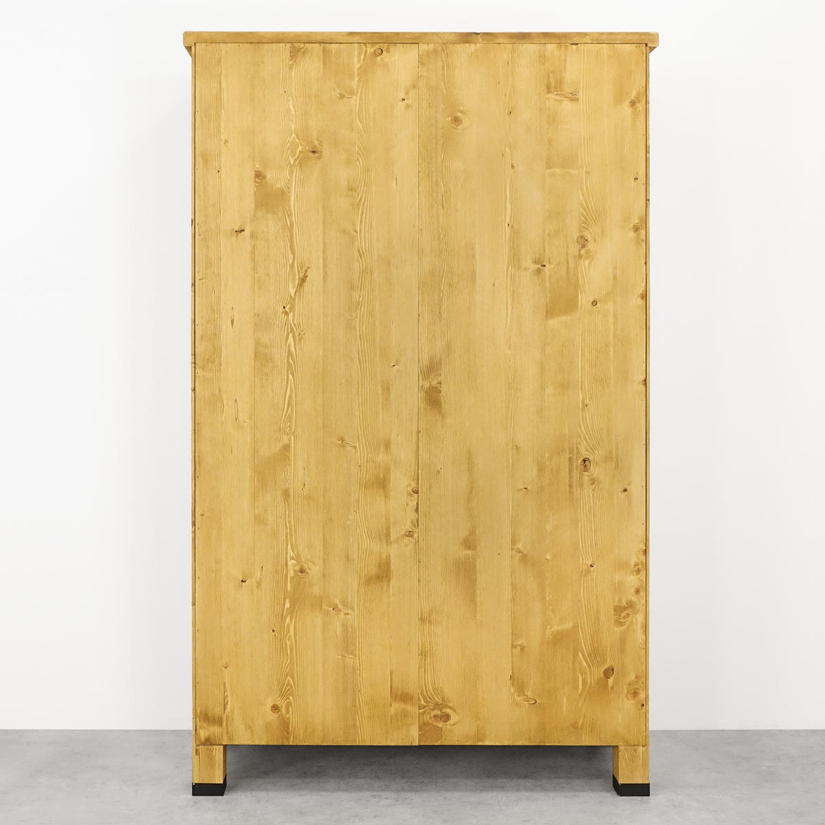 KLEIDERSCHRANK aus Massivholz VINTAGE - Honig, Holz (125/200/56cm) - Seart