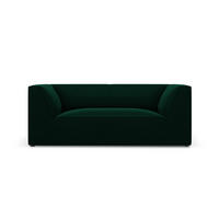 SOFA Ruby aus Samt flaschengrün 2 Sitzplätze - Dunkelgrün, Textil (93/69/174cm) - Micadoni