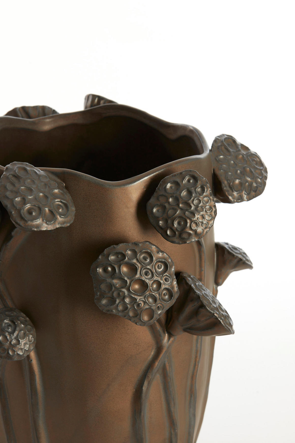 VASE Lavci Braun Ø27,5/35 cm - Braun, Keramik (35cm) - Light & Living