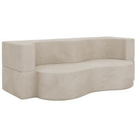 2-SITZER SOFA SANOA - Creme Cord - Creme, Textil (200/68/100cm) - MKS