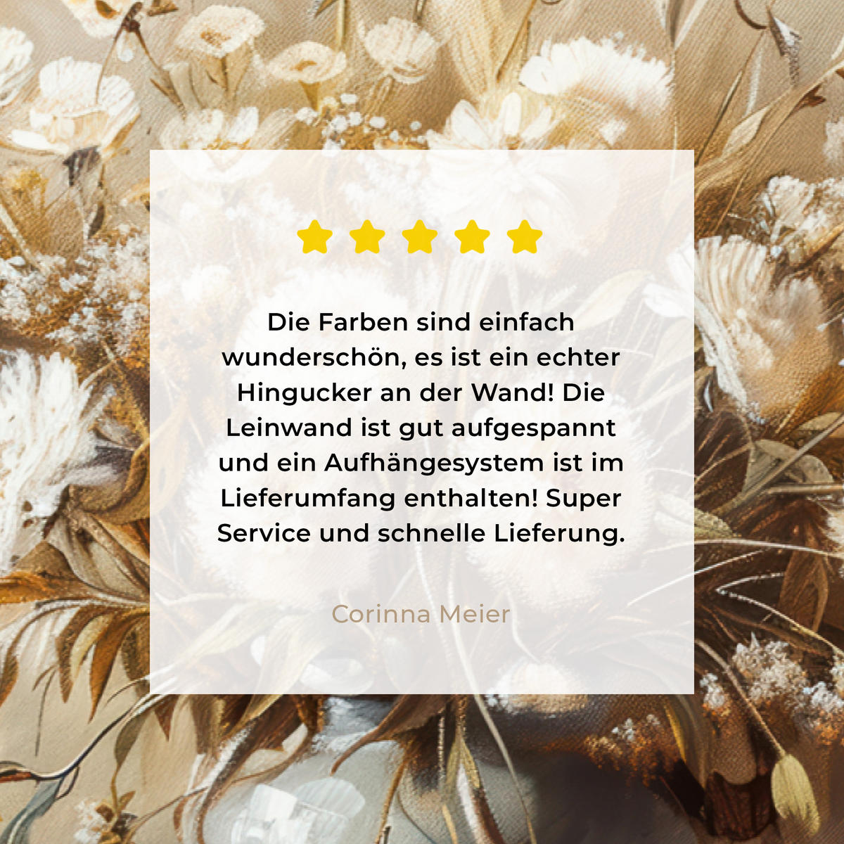 LEINWANDBILD Blumen - Vase - Stilleben - Beige XXL 150x100 cm - Creme, Textil (150/100cm) - MuchoWow