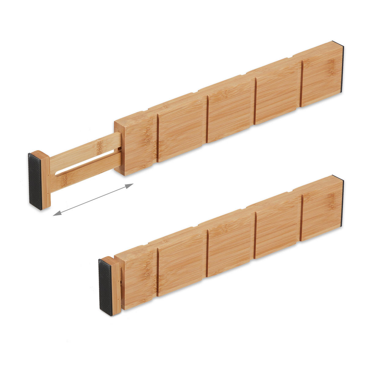 18-tlg.SCHUBLADENTRENNER-SET - Hellbraun, Holz (57/6/1.5cm) - Relaxdays