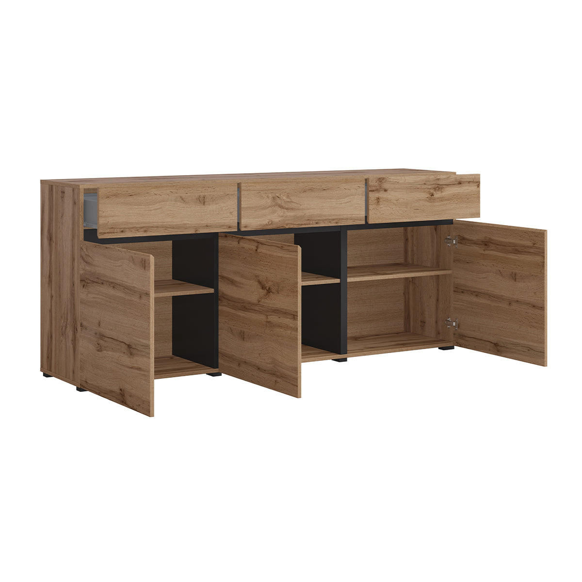 SIDEBOARD Lilia Holz - Braun, Holzwerkstoff (180/78/40cm) - Petits-meubles