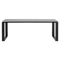 GARTENTISCH, Martinus, Schwarz, HDPE, 210 x 100 x 75 cm - Schwarz, Kunststoff (100/210/75cm) - ebuy24