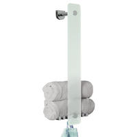 GLASHANDTUCHHALTER LUCENTE 2in1, aus Glas und Edelstahl - Chromfarben, Glas (18/60/12cm) - bremermann