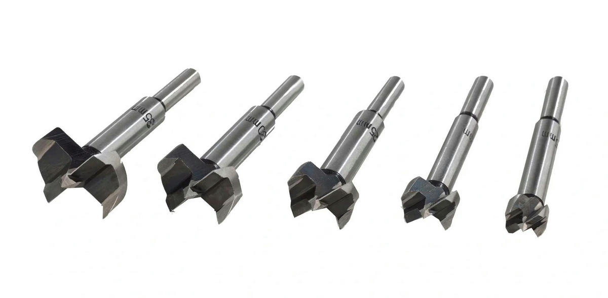 FORSTNER-BOHRER-SATZ 5-teilig (15/ 20/ 25/ 30/ 35 mm) - Ahornfarben, Metall (2.1/1.5/1cm) - Westfalia
