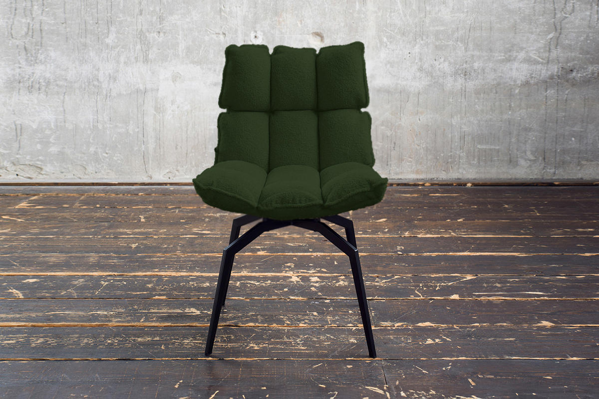 ESSZIMMERSTUHL BARO Grün Webstoff Drehbar (360°) (1er-Set) - Grün, Kunststoff/Textil (54/86/65cm) - KAWOLA
