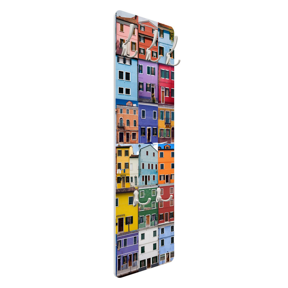 WANDGARDEROBE - Venezianische Häuser 34/105 cm - Multicolor, Holzwerkstoff (34/105/1.6cm) - Bilderwelten