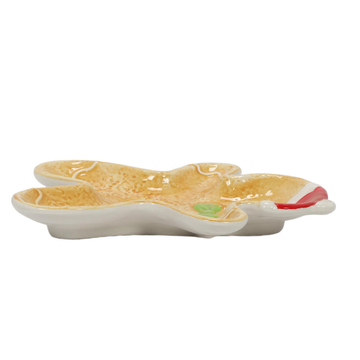 SERVIERPLATTE Lebkuchenfigur Cookie 19/22/3 cm - Beige, Keramik (22/3/19cm) - Home Styling Collection