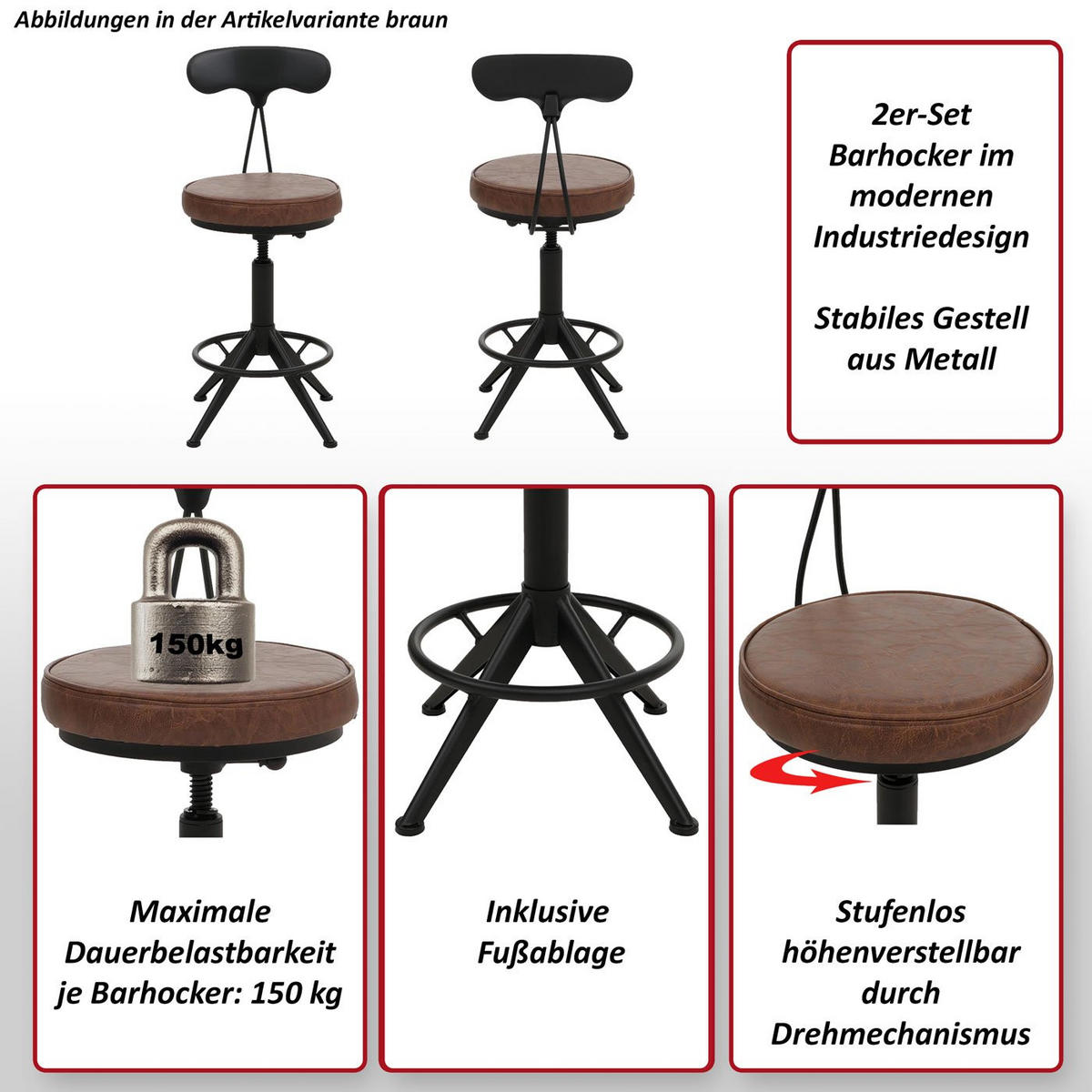 BARSKI STOLČEK Črn - črna, tekstil (45/101/45cm) - MCW