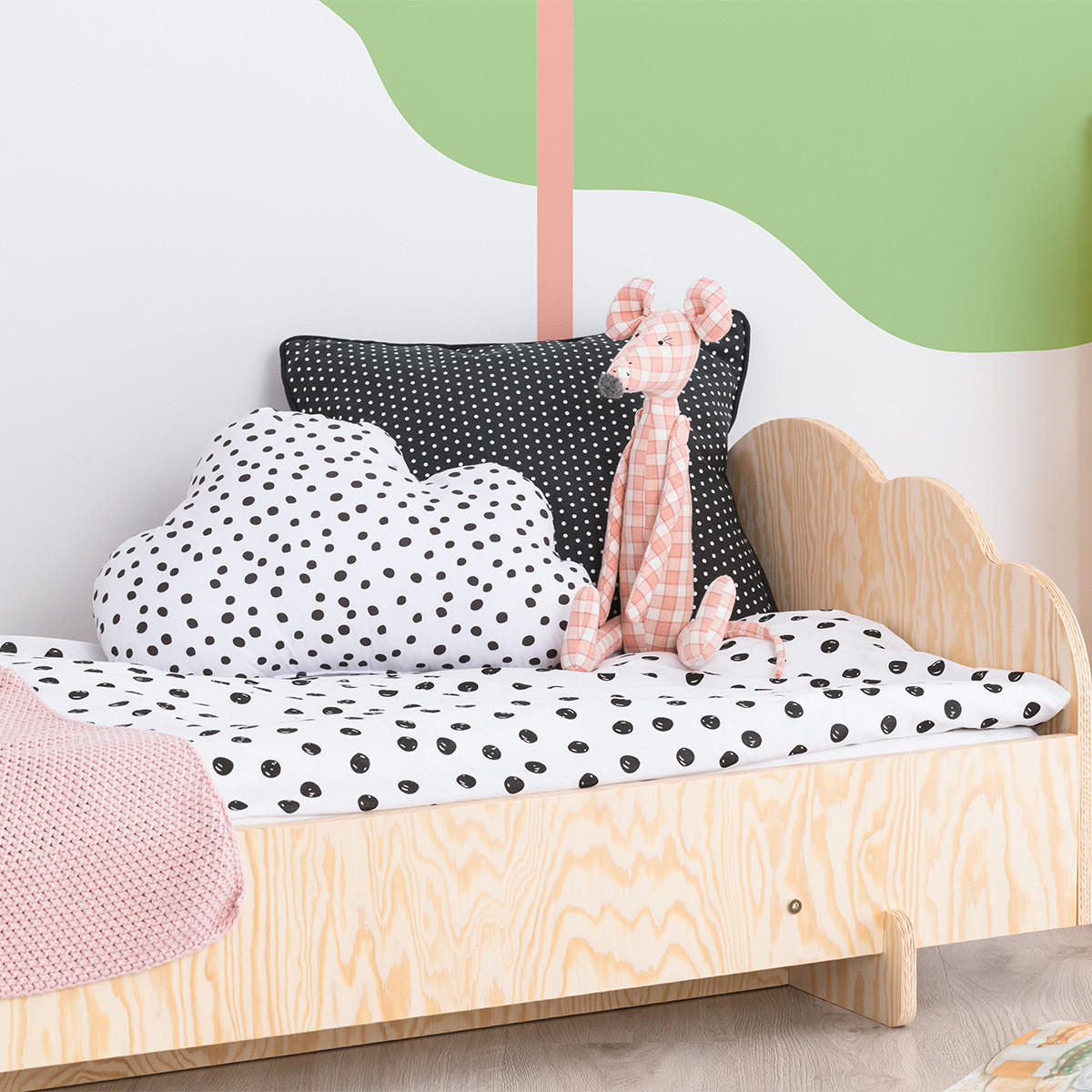 POSTEL 90/190 Louison Přírodní dřevo - hnědá, dřevo (90/190cm) - Petits-meubles