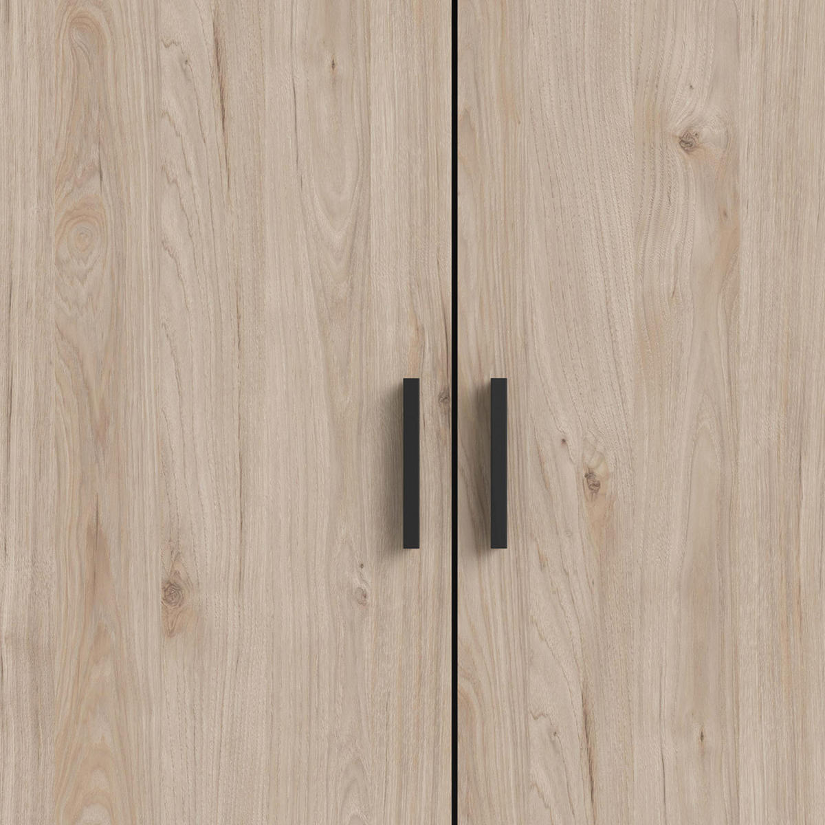 KLEIDERSCHRANK Hickory-Dekor - Braun, Holzwerkstoff (147/201/50cm) - ebuy24