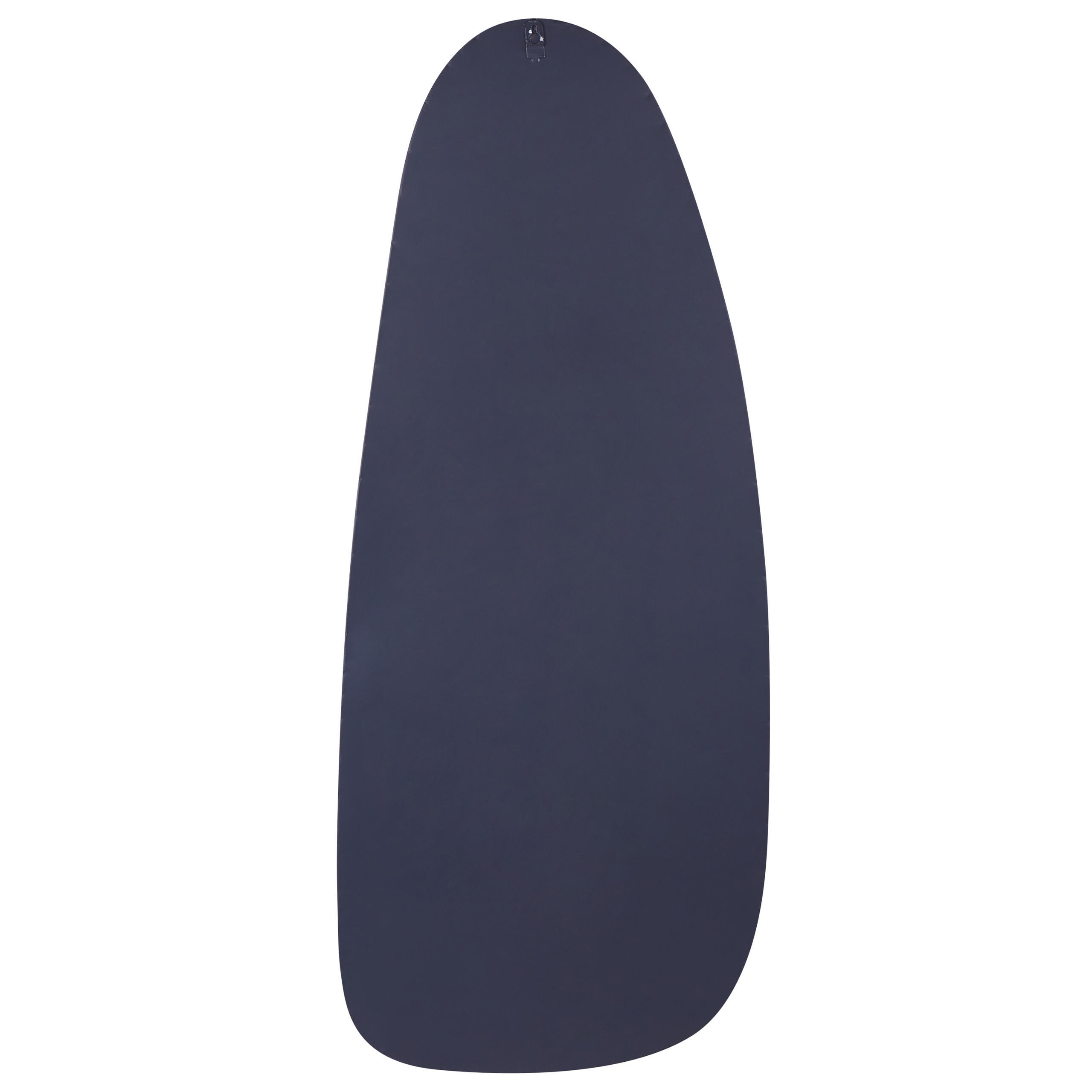 WANDSPIEGEL Metall schwarz oval 39/95 cm Cergy - Schwarz, Metall (39/95/3cm) - Beliani