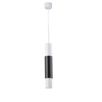 HÄNGELAMPE Crutch Weiß - Schwarz/Weiß, Metall (5.8/5.8/40cm) - s.luce