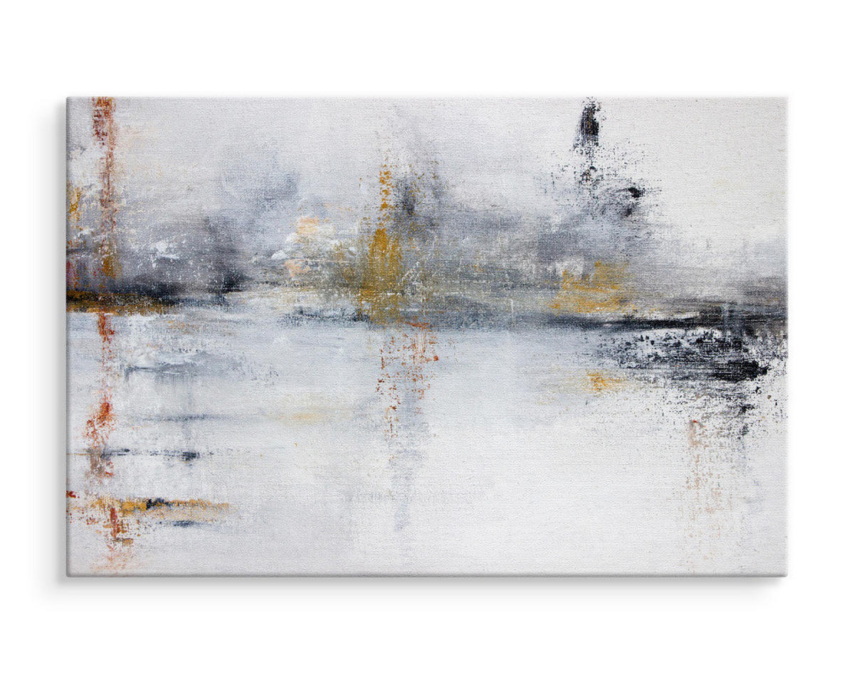 LEINWANDBILD Abstraktion Moderne Muster 40/30 cm - Rot/Schwarz, Textil (40/30cm) - Muralo