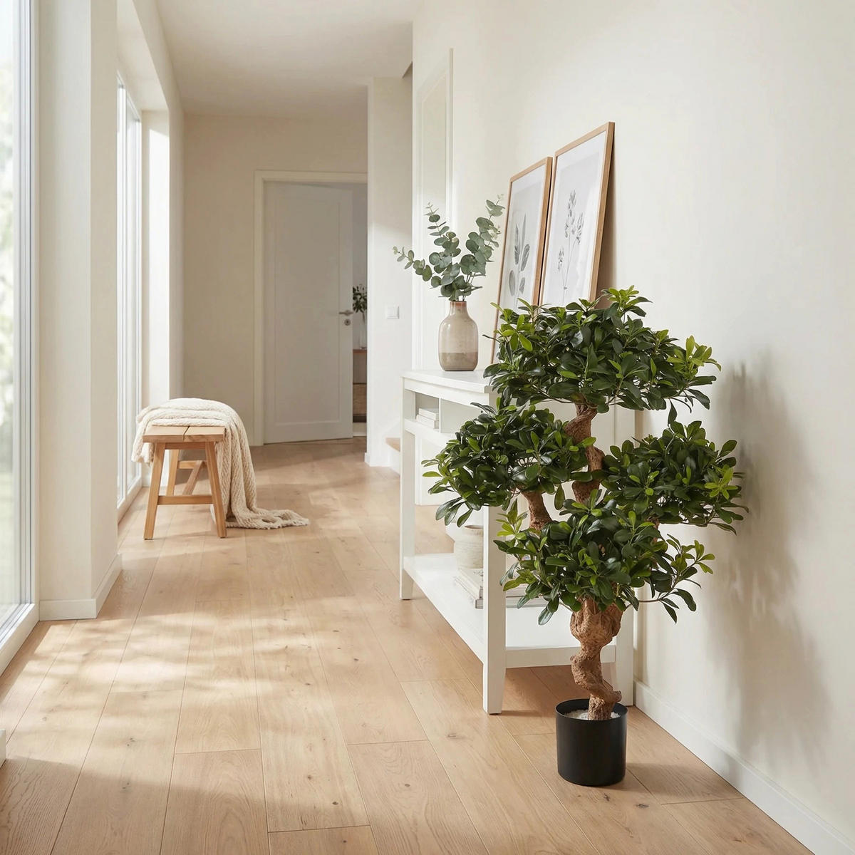 KUNSTBAUM Künstlicher Pittosporum - Pierre 120 cm - Grün, Kunststoff (120cm) - aplanta
