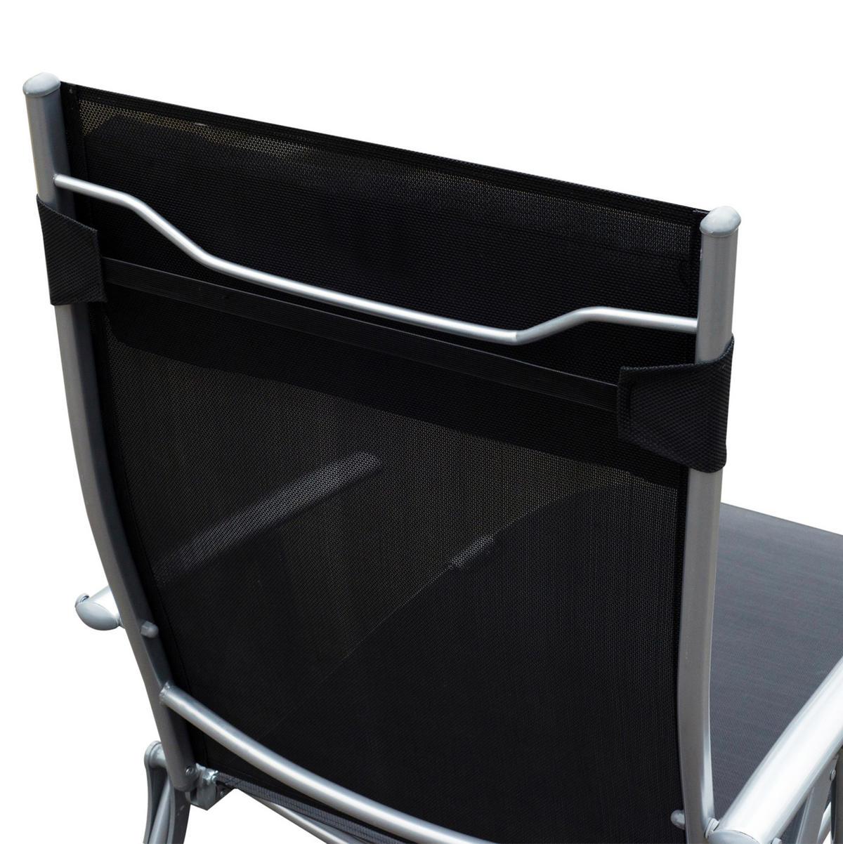 POLOHOVACÍ zahradní lehátko z kovu 137x63,5x100,5 cm černé s pěti polohami opěrky a skládacím provedením - černá, kov (63.5/100.5/137cm) - Modfu
