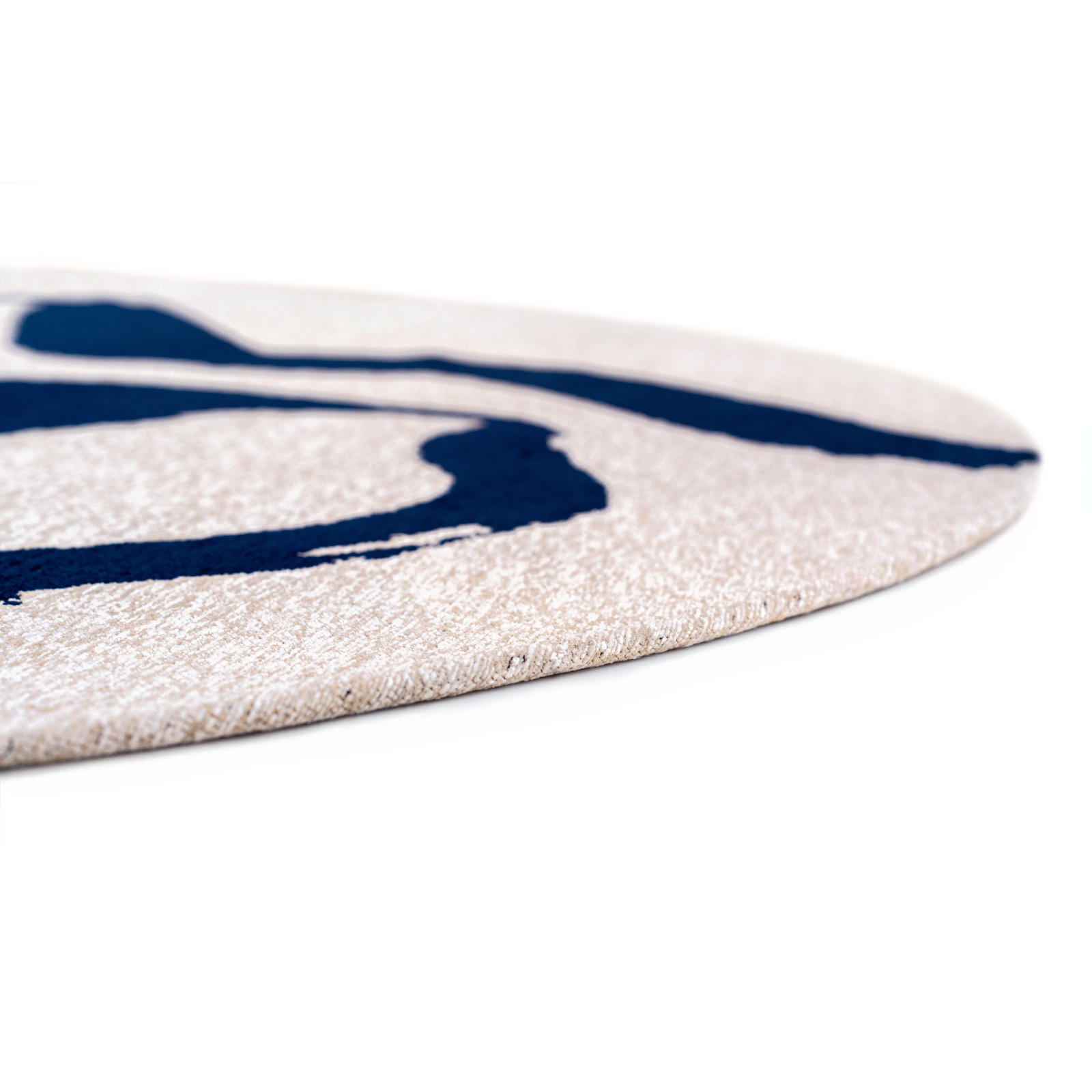 Thumbnail - Louis De Poortere Teppich, Blau, Textil, Rund, 140x140 cm, ISO 9001, Teppiche & Böden, Teppiche