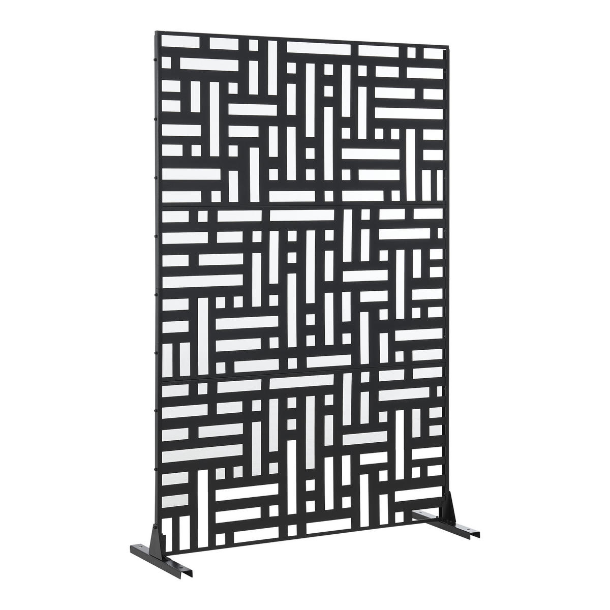TRENNWAND Bernalda - Schwarz, Metall (120/180cm) - casa.pro