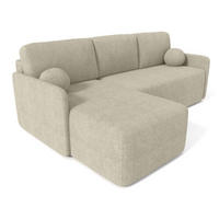 ECKSOFA Beige BLUMEN Boucle Universal - Beige, Textil (212/142cm) - Sepro Meble