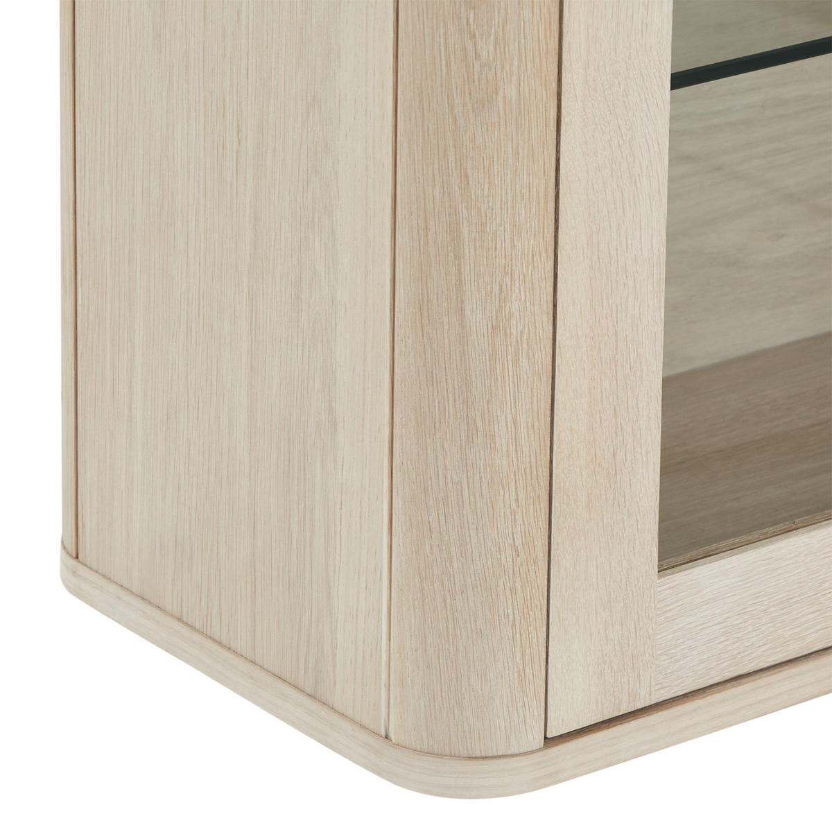VITRINE Eiche massiv - Eichefarben, Holz (180/60/34cm) - Furnhouse