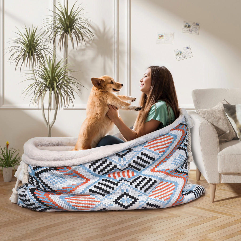 Thumbnail - Vercart Kuscheldecke, Mehrfarbig, Textil, Mode, Füllung: Polyester, 80x130 cm, CE, Wohntextilien, Decken