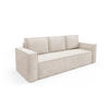 SOFA Roda Beige, Kordsofa mit Schlaffunktion - Beige, Holzwerkstoff/Textil (248/93/96cm) - Bettso