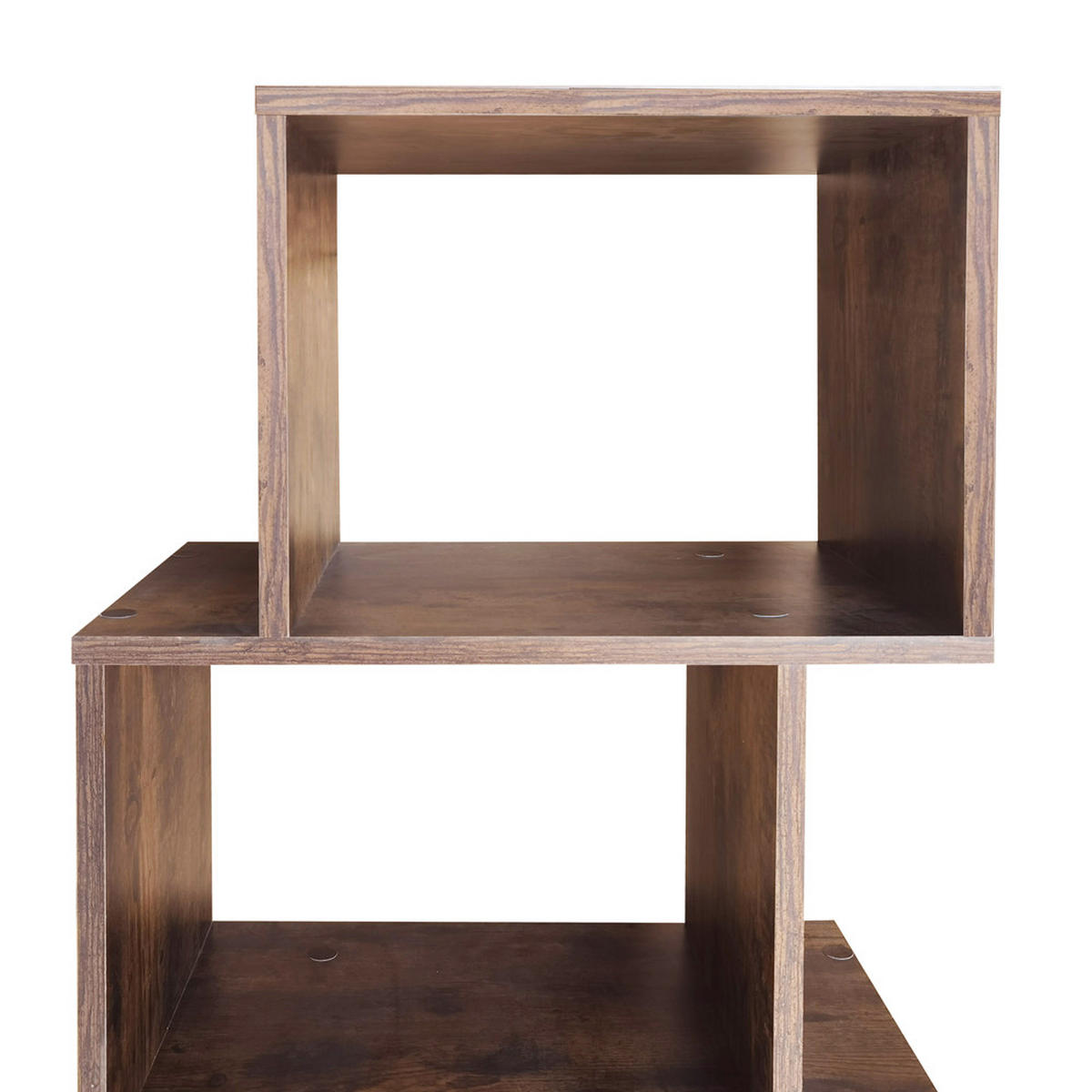 STANDREGAL Kaliopsi mit 5 Regalfächern, dunkle Holzoptik - Dunkelbraun, Holzwerkstoff (49/151/30cm) - Selsey