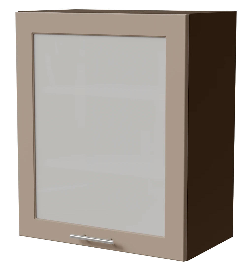 KÜCHENHÄNGESCHRANK Brerra W2S/60 Lava / RAL 1019 graubeige Matt 60 / 32,5 / 72cm - Dunkelgrau/Graubraun, Holz/Holzwerkstoff (60/72/32.5cm) - Feldmann-Wohnen