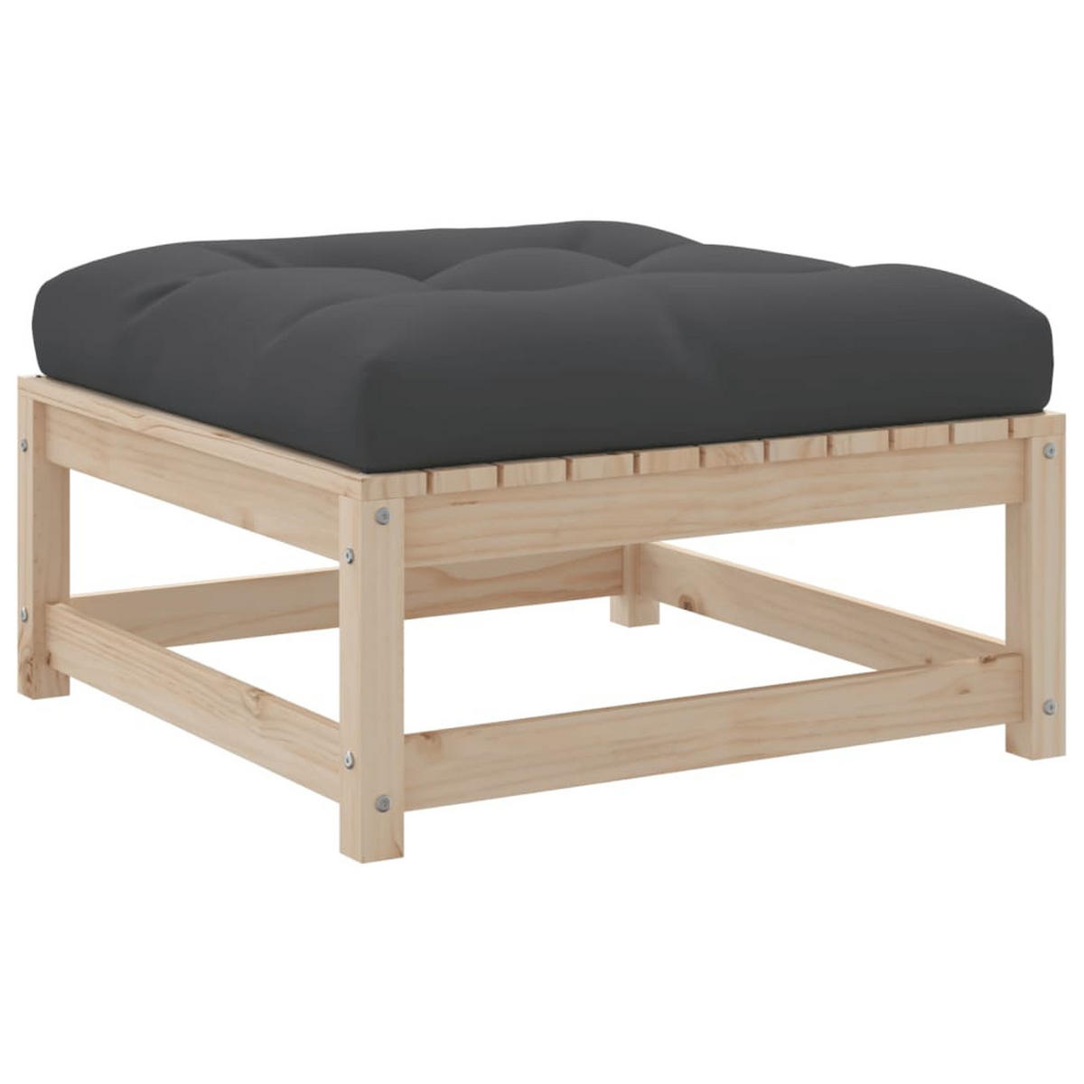 GARTEN-SOFAGARNITUR 6-teilig Mit Kissen Massivholz Kiefer - Braun, Holz - vidaXL