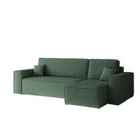 ECKSOFA, Best L-Form, Stoff Neve, Olive, Rechts - Olivgrün, Holz (244/142cm) - Kaiser Möbel