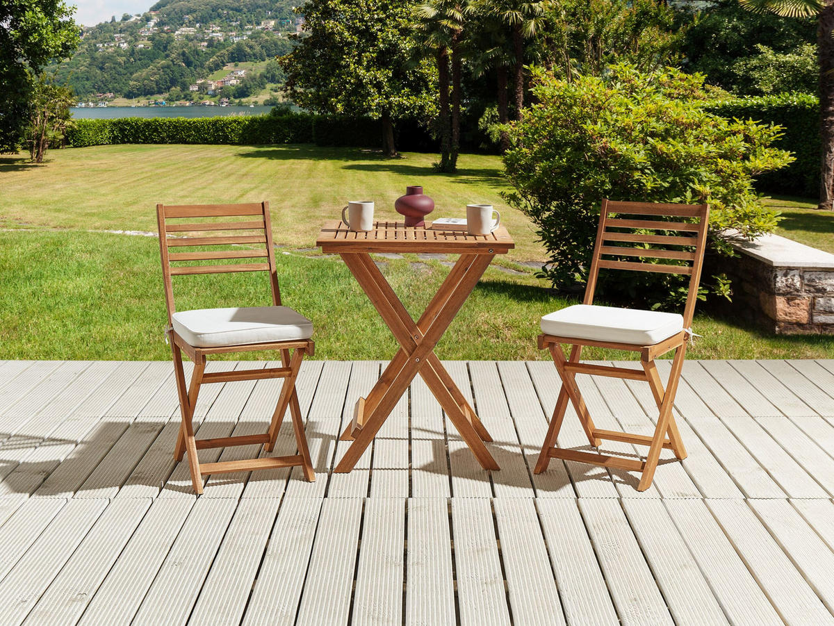 SITZKISSEN Weiß 29 x 38 cm Fiji - Weiß, Textil (38/5/29cm) - Beliani