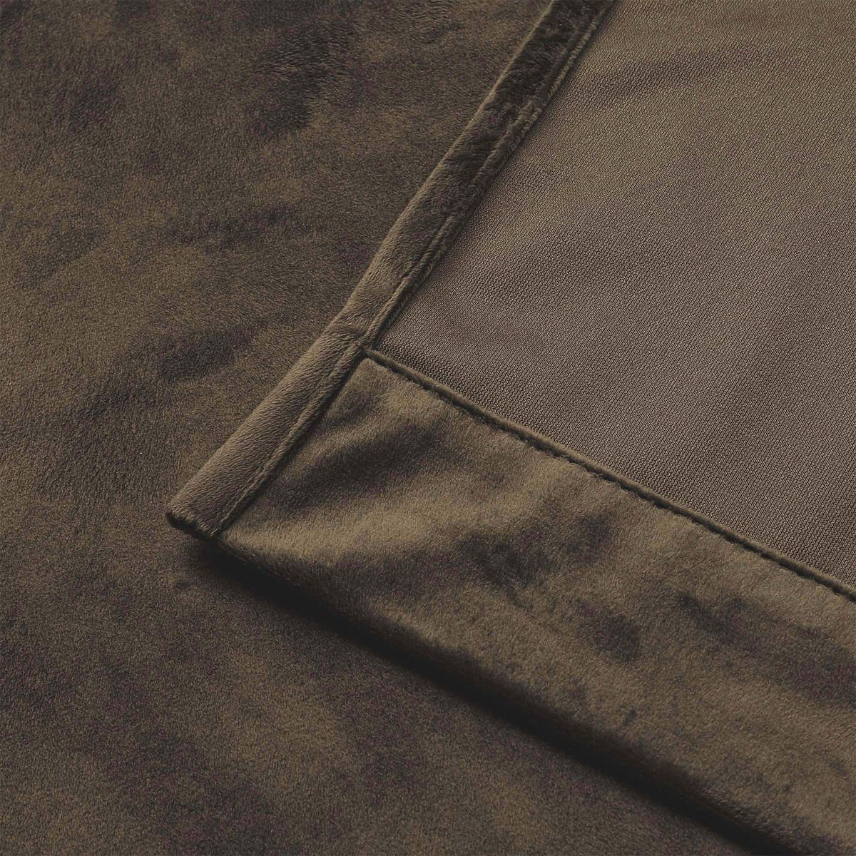 VORHANG Ösen Samt 300/245 cm Braun - Braun, Textil (300/245cm) - TiborTex