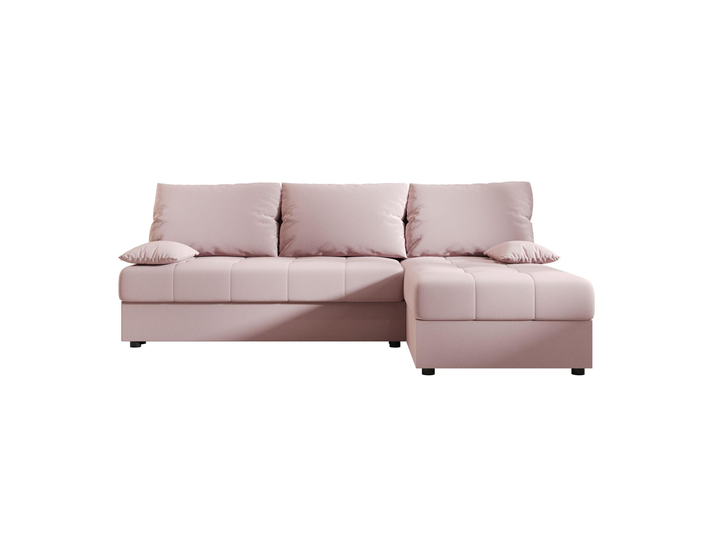 ECKSOFA MOS L Cosmic 14 Rechts mit Schlaffunktion - Rosa, Textil (200/143cm) - Bedante