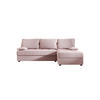 ECKSOFA MOS L Cosmic 14 Rechts mit Schlaffunktion - Rosa, Textil (200/143cm) - Bedante