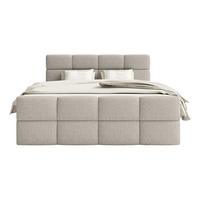 BOXSPRINGBETT ALZEA 140x200 cm, Grau - Grau, Textil (140/200cm) - Fedve