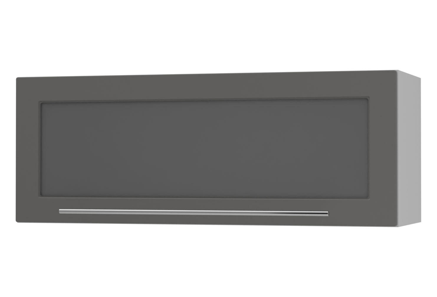 KÜCHENHÄNGESCHRANK Kvantum W4BS/90-AV Graphit Matt / Grau Matt 90 / 32,5 / 36cm - Graphitfarben/Grau, Holz/Holzwerkstoff (90/36/32.5cm) - Feldmann-Wohnen
