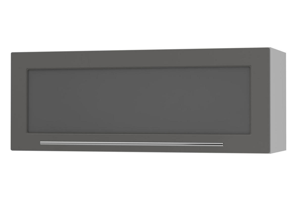 KÜCHENHÄNGESCHRANK Kvantum W4BS/90-AV Graphit Matt / Grau Matt 90 / 32,5 / 36cm - Graphitfarben/Grau, Holz/Holzwerkstoff (90/36/32.5cm) - Feldmann-Wohnen