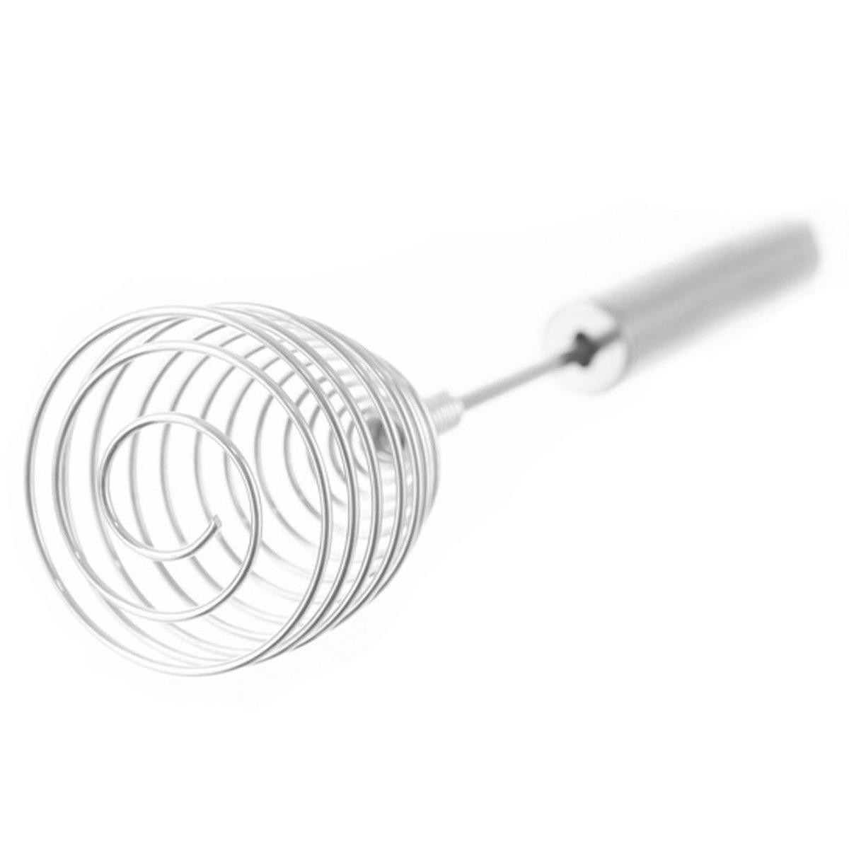 SPIRAL-SCHNEEBESEN Stahl 26 cm - Silberfarben, Metall (26cm) - Orion 