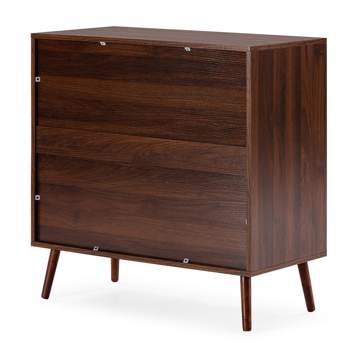 COMODĂ 80/80/40 Lluvia aspect de nuc comun - culoare nucă, compozit lemnos (80/80/40cm) - VS Venta-stock
