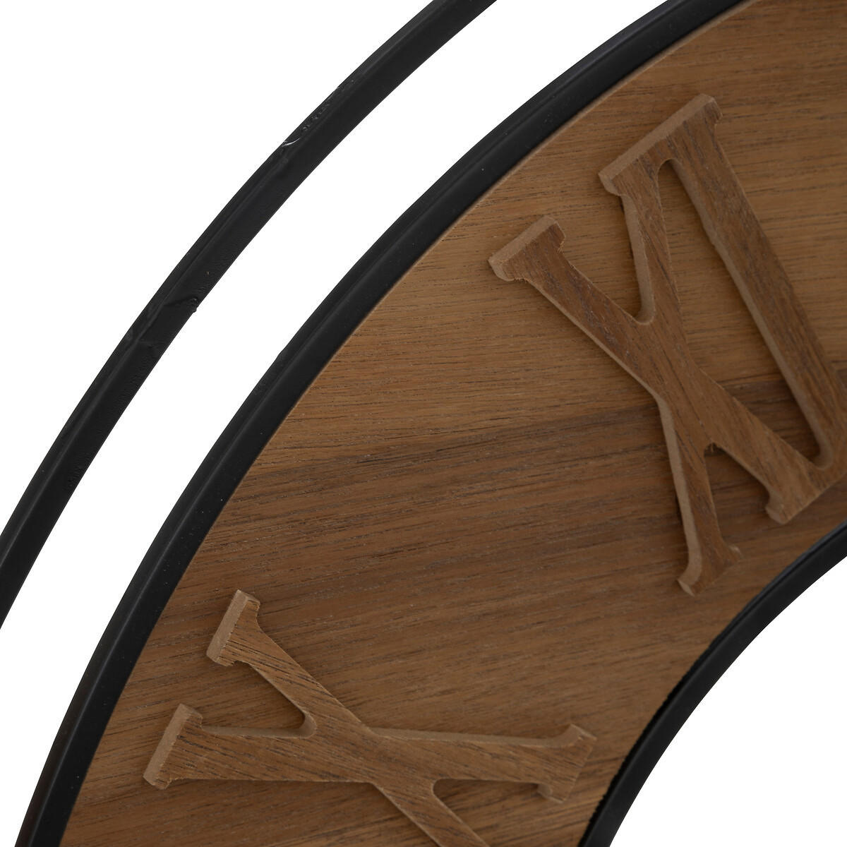 UHR Dorian Ø 65 cm - Braun, Holzwerkstoff (65.5/65.5/3.7cm) - Atmosphera Createur d´interieur