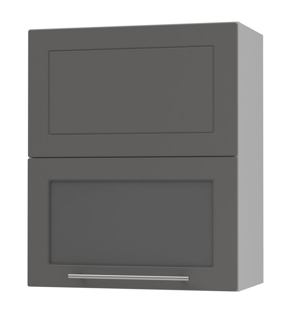 KÜCHENHÄNGESCHRANK Kvantum W8BS/60 Graphit Matt / Grau Matt 60 / 32,5 / 72cm - Graphitfarben/Grau, Holz/Holzwerkstoff (60/72/32.5cm) - Feldmann-Wohnen