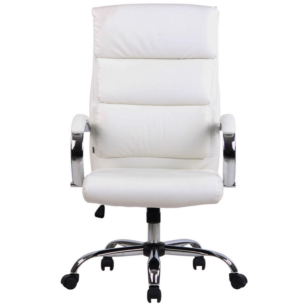 Thumbnail - TPFLiving Bürostuhl, Weiß, Textil, 64x122x70 cm, Arbeitszimmer, Bürostühle, Drehstühle