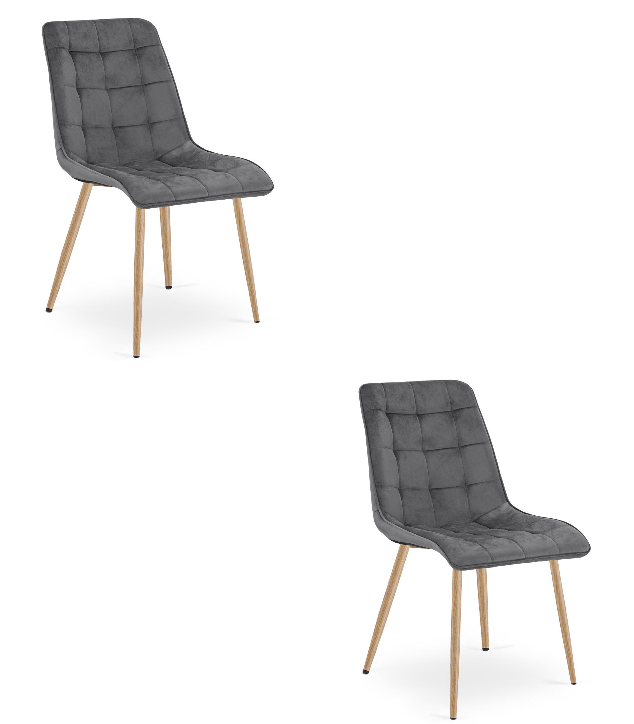 XXXLutz Stuhl Grau 49x59x60 cm