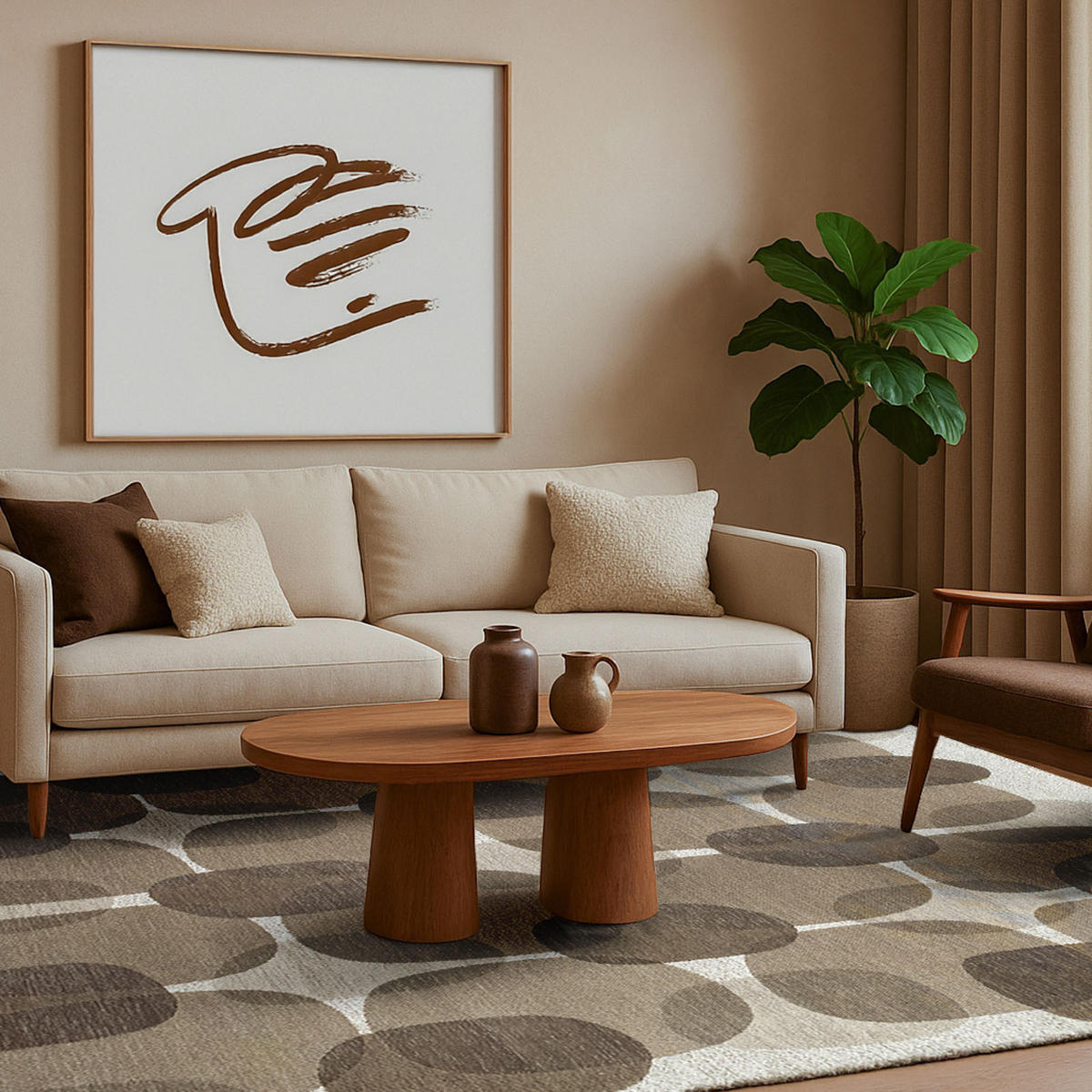 TEPPICH Cafe Easther 80/150 cm - Grau, Textil (80/150cm) - Lola&Moi