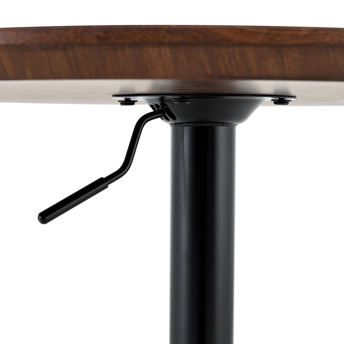 BEISTELLTISCH 70/70/73,5-98,5 cm nussbaumfarben aus MDF mit höhenverstellbarer Tischplatte - Walnussfarben, Holzwerkstoff (70/70/73.5cm) - OKWISH