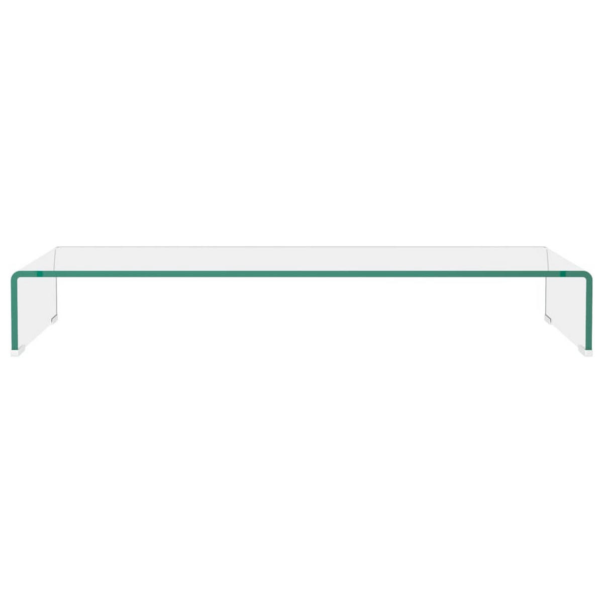 TV-TISCH Glas Transparent 90x30x13 cm - Transparent, Glas (90/13/30cm) - furnicato