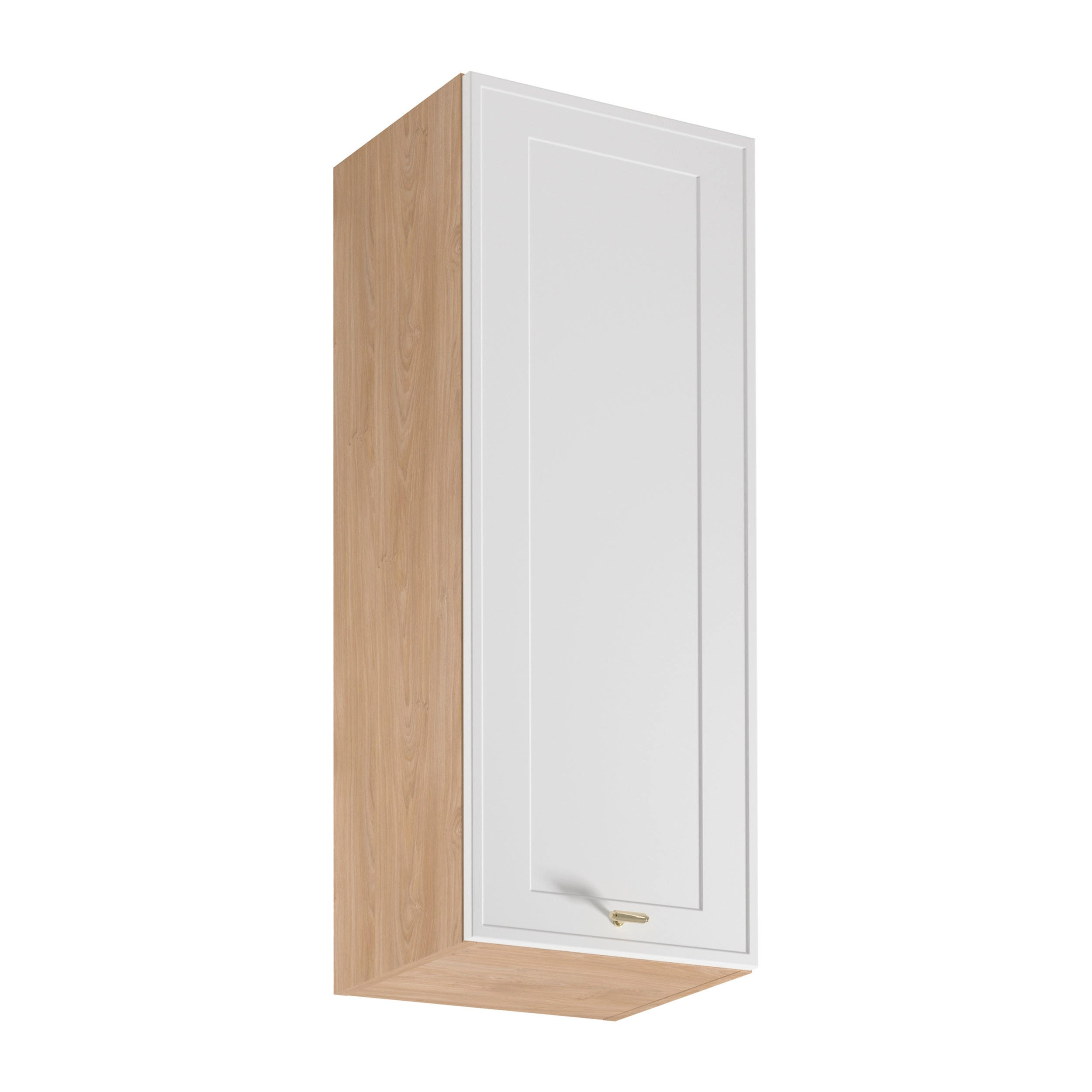 Royal24_Markt Hängeschrank Sonoma Eiche, Weiß 40x100x32 cm